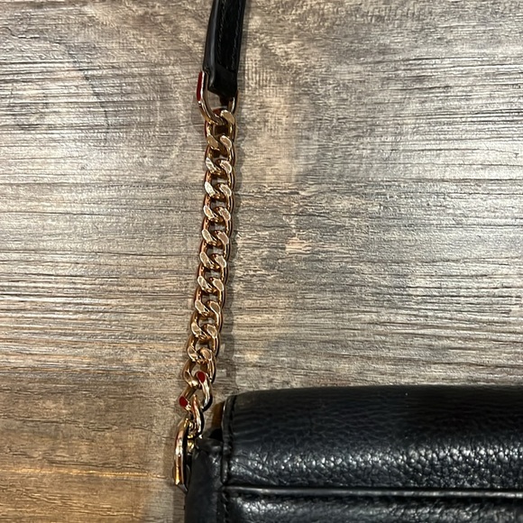 Michael Kors Black Small Half Dome Leather Crossbody - Picture 4 of 8